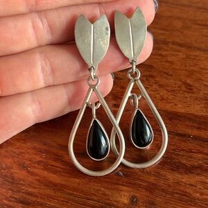 925 Mexico onyx dangling earrings
